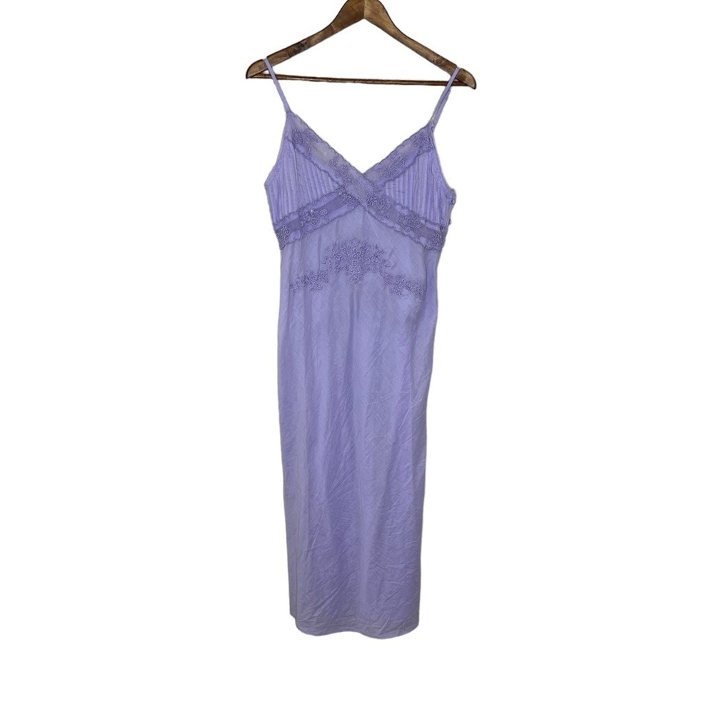NWOT Free People Intimately Going Steady Lilac Beaded Slip Dress - Picture 3 of 14